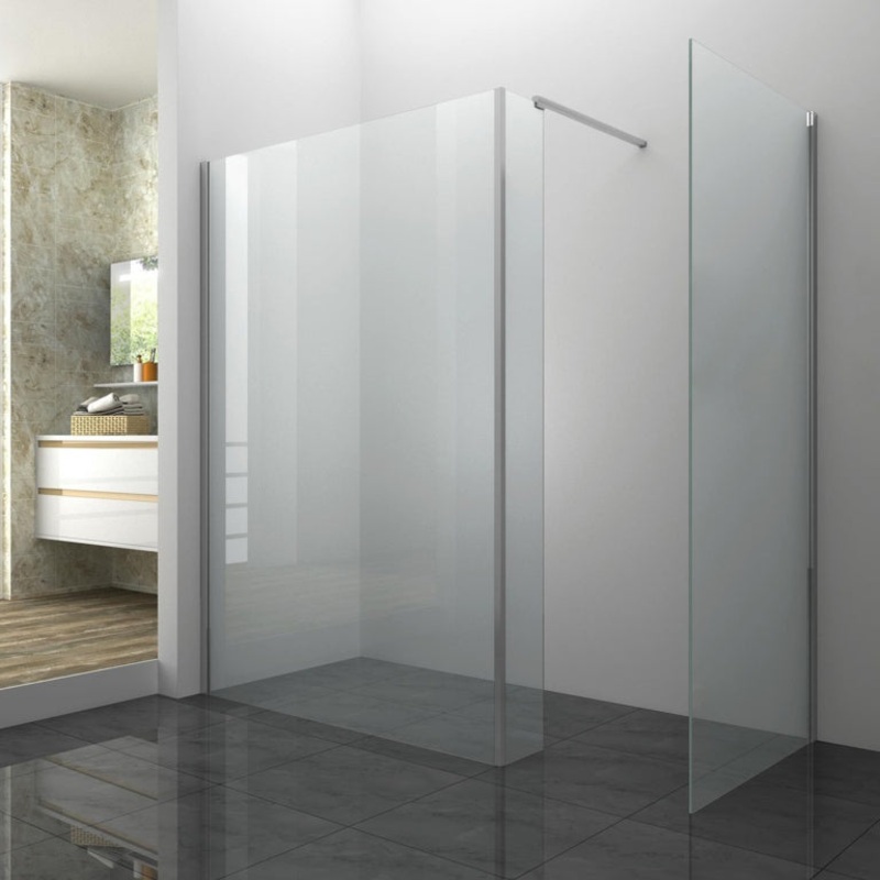 SupaPlumb Walk-In Shower Enclosure  2000mm (H) x 1090mm (W) with 240mm Return