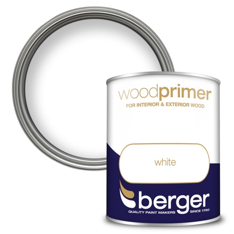 Berger Wood Primer 750ml|White