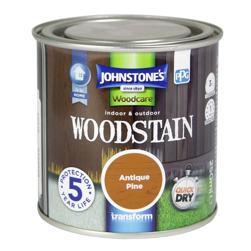 Johnstone’s Woodcare Quick Drying Woodstain 250ml