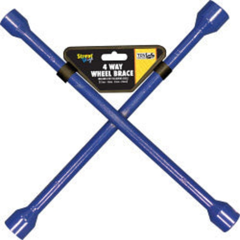 Streetwize Wheel Brace – 4 Way Blue Painted