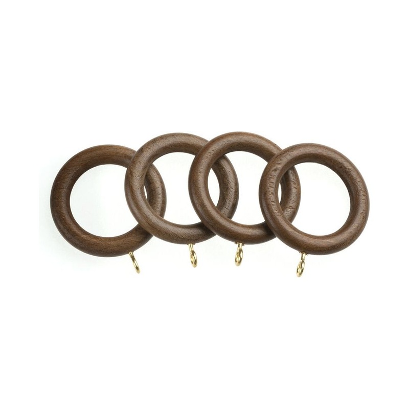 Universal Wood Rings  Walnut (Pack of 4)