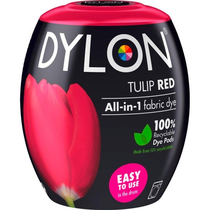 Dylon All in 1 Fabric Dye|Tulip Red