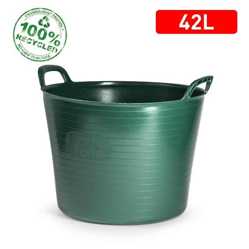 Plasticforte Eco Tub 42L|Green|Black|Red|Yellow|Crayon Grey|Taupe