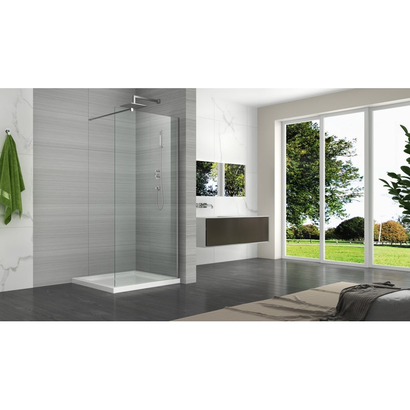 Giavani Glass Wetroom Panel|8mm x 700mm|8mm x 800mm|8mm x 900mm|8mm x 1000mm|8mm x 1100mm|8mm x 1200mm