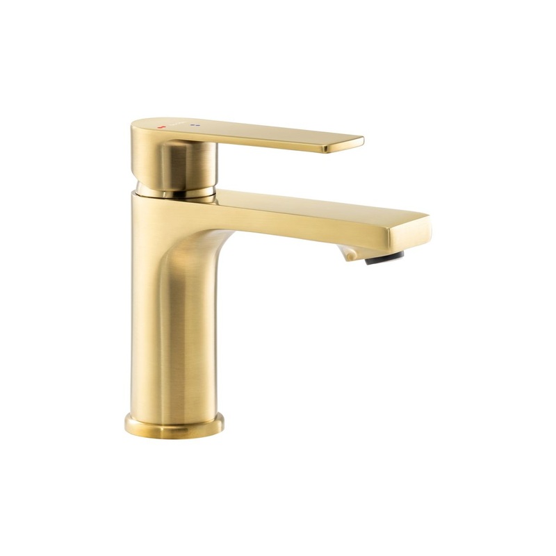 Abode Aquip Basin Mixer – Brushed Brass