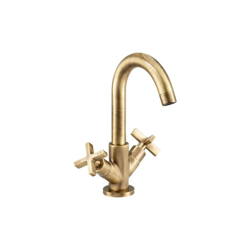 Abode Serenitie Basin Mixer – Antique Brass