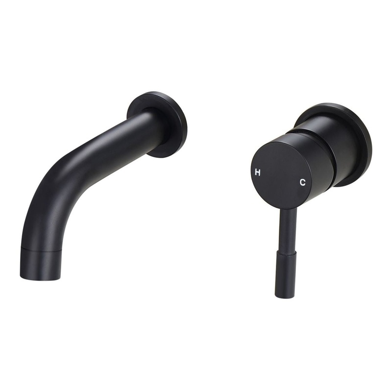 Berkley 155mm Wall Mounted Basin Mixer – Matt Black