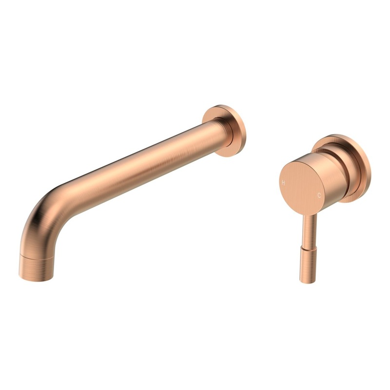 Berkley 220mm Wall Mounted Basin Mixer – Brushed Bronze