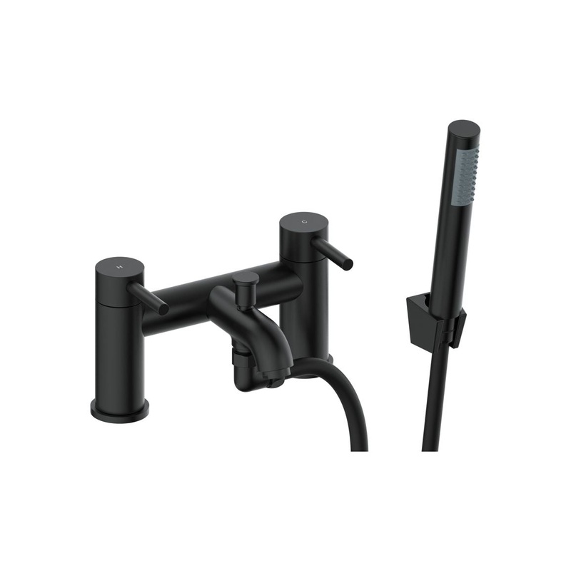 Berkley Bath/Shower Mixer & Bracket – Matt Black