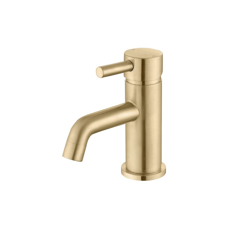 Berkley Cloakroom Basin Mixer & Waste – Brushed Brass