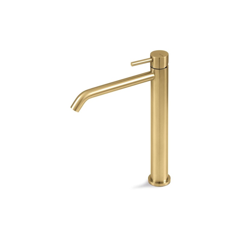 Vema Tiber Tall Basin Mixer – Brushed Brass