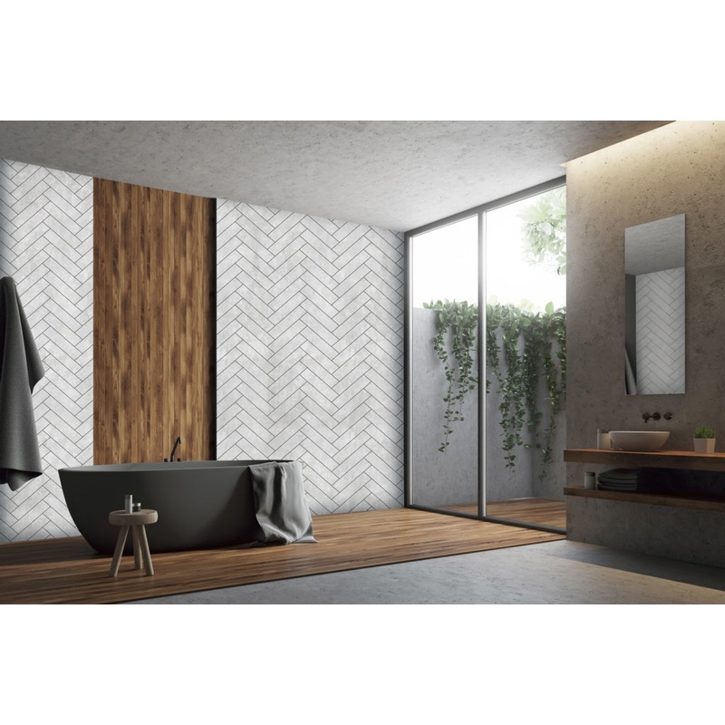 Giavani Chevron Grey Wall Panels