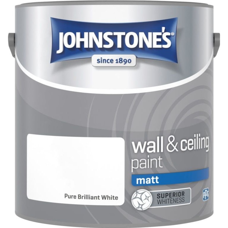 Johnstone’s Wall & Ceiling Matt 2.5L Brilliant White