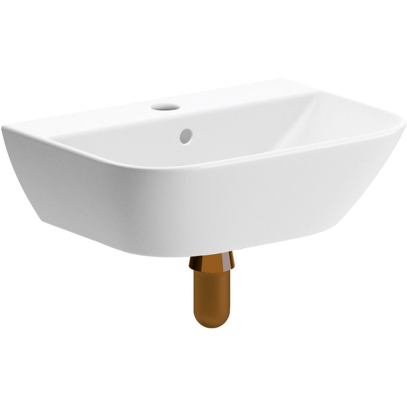 Awka 450x320mm 1TH Cloakroom Basin & Bottle Trap