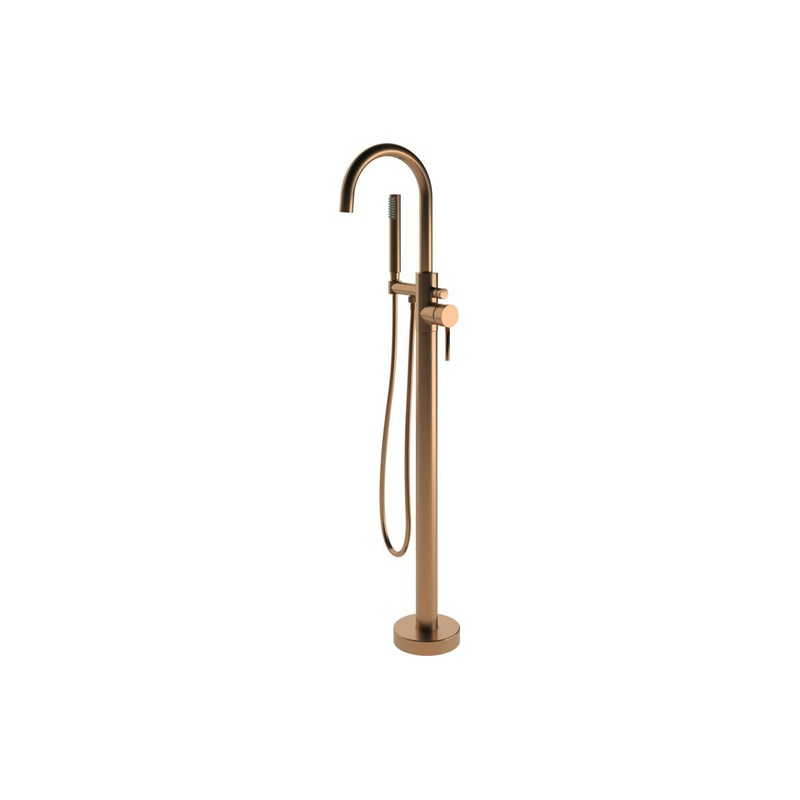 Berkley Floor Standing Bath/Shower Mixer – Brushed Bronze