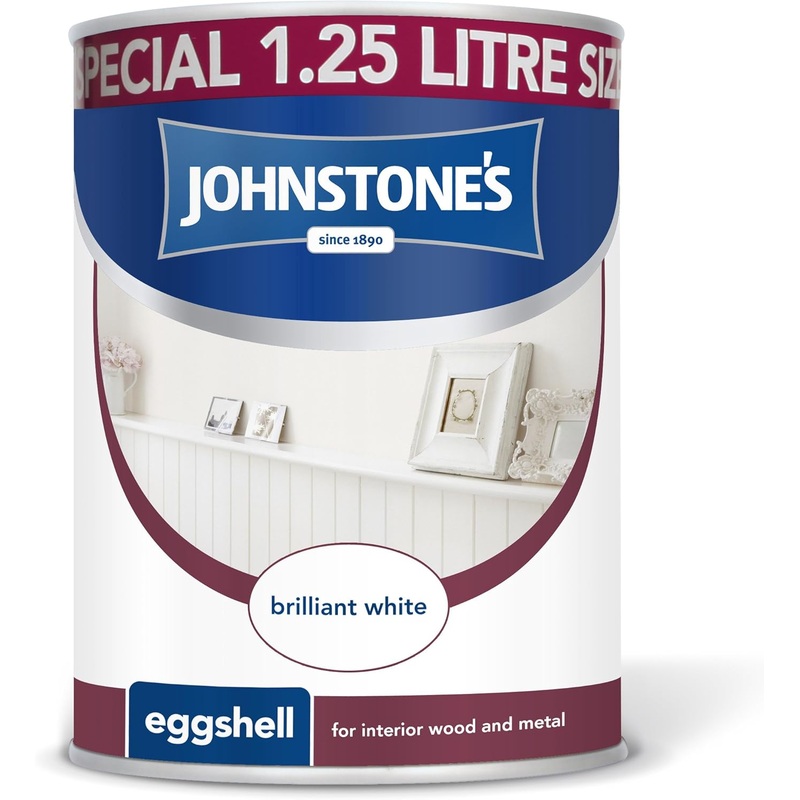 Johnstone’s Eggshell 1.25L Brilliant White