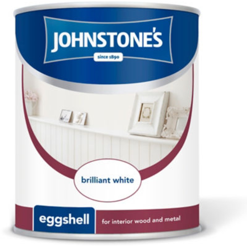 Johnstone’s Eggshell 750ml Brilliant White