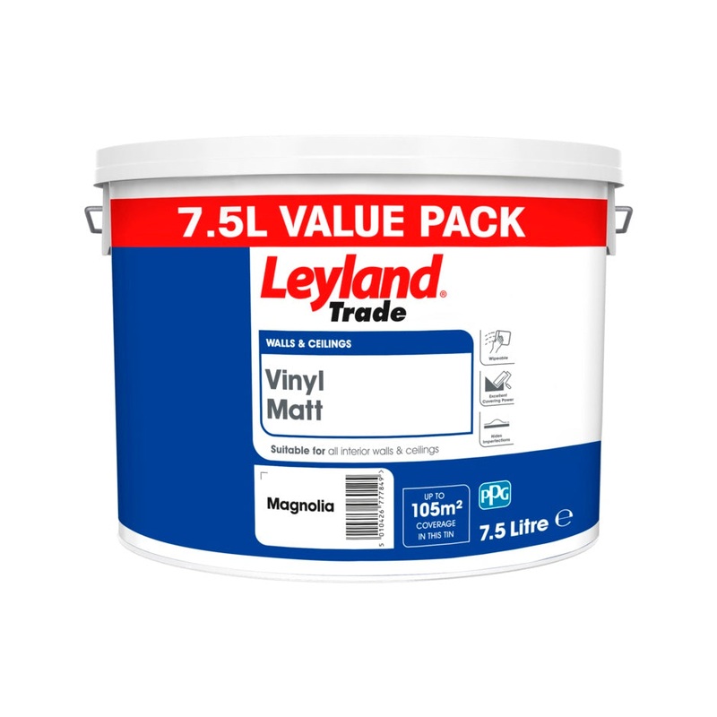 Leyland Trade Vinyl Matt 7.5L Magnolia