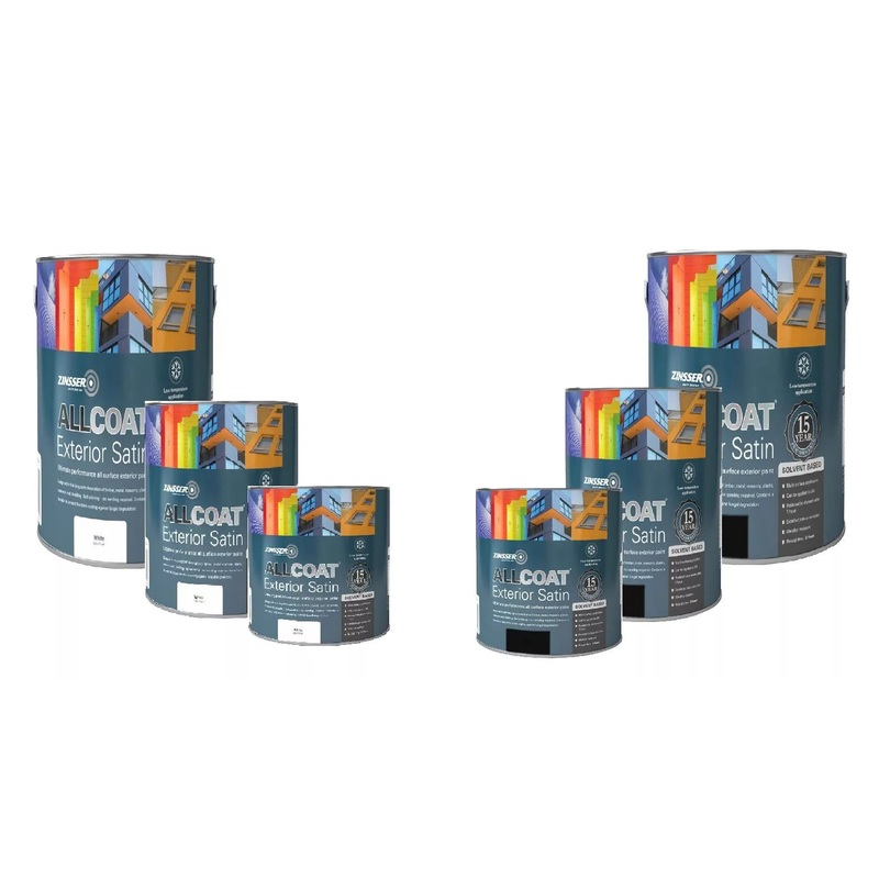 Zinsser Allcoat Exterior Sb Gloss Blk