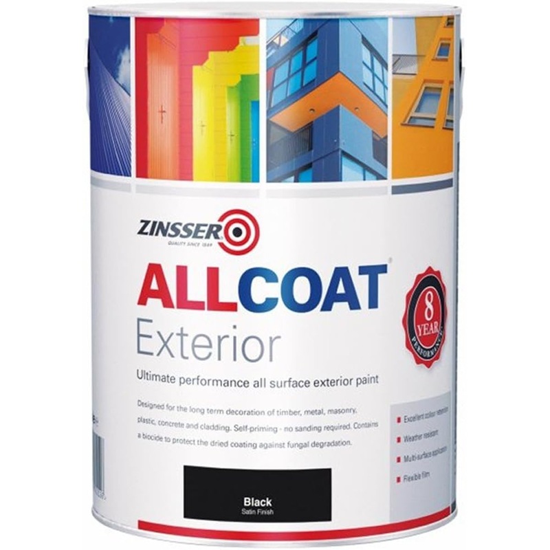 Zinsser Allcoat Exterior Wb Satin Blck