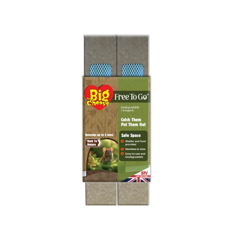 The Big Cheese Free To Go Biodegradable Mouse Trap