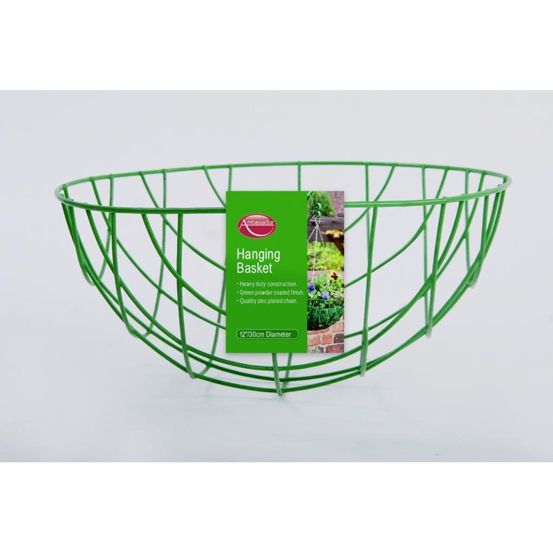 Ambassador Hanging Basket|40cm/16 Green|30cm/12 Green|35cm/14 Green