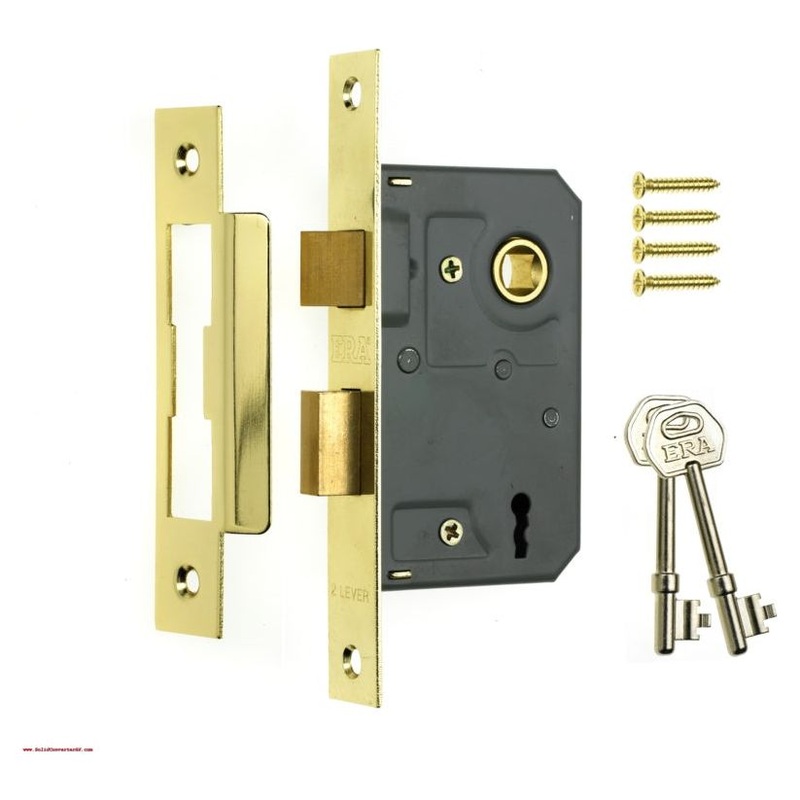Era 3 Lever Sashlock 3 Brass Effect 76mm