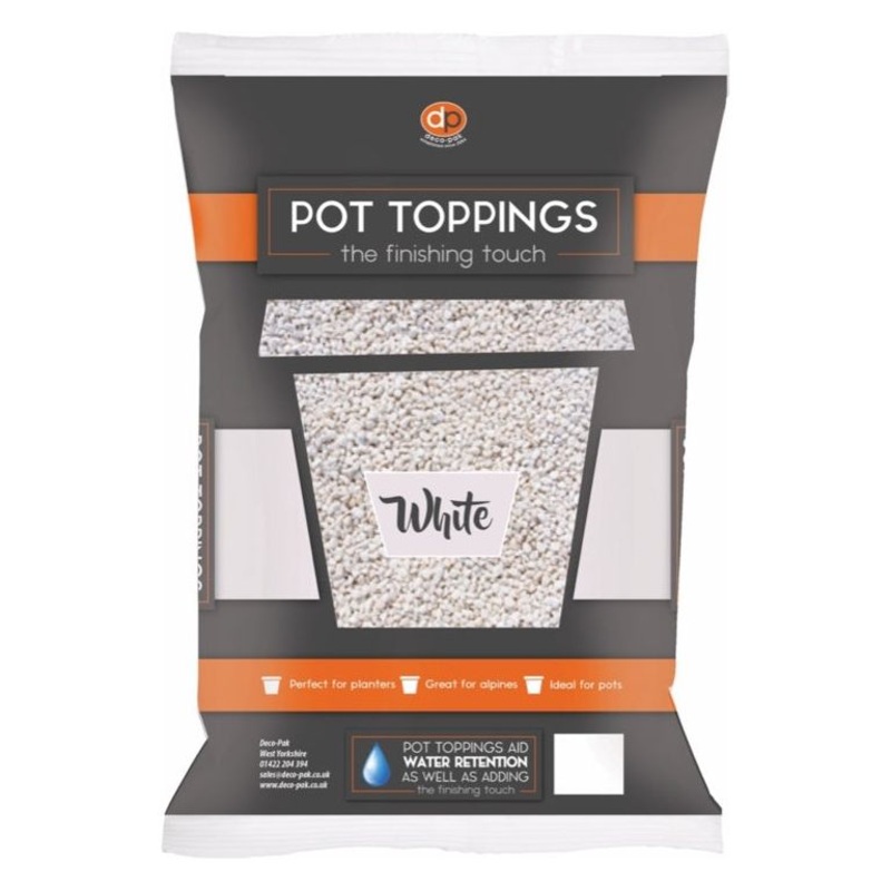 Deco-Pak Pot Toppings|20mm White|20mm Red|14mm Gold