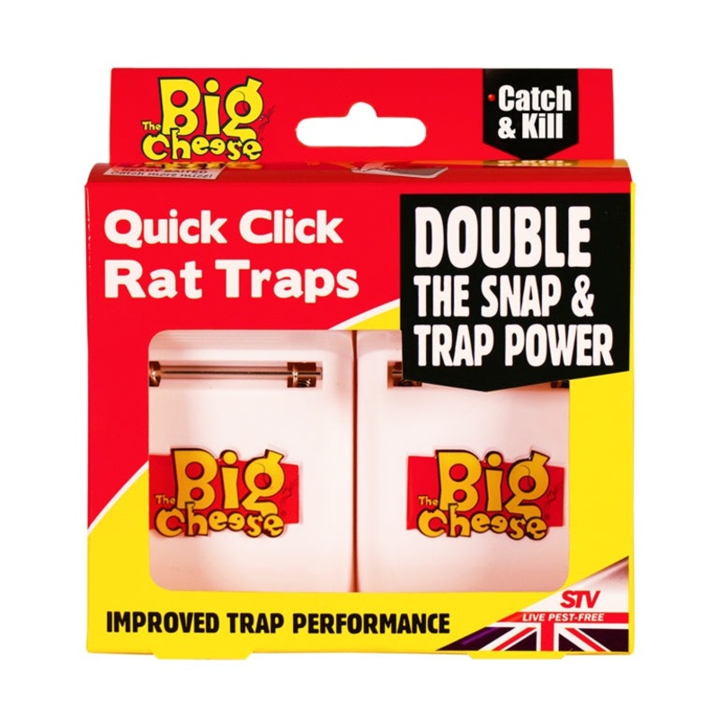 The Big Cheese Quick Click Rat Traps – Pack 2