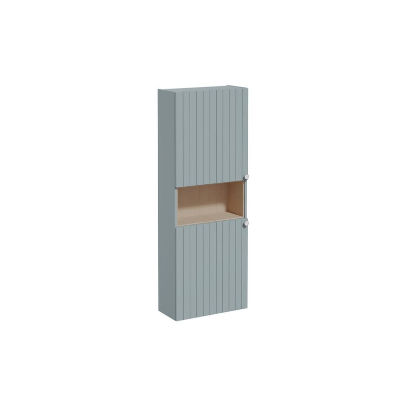 VitrA Root Groove 55cm 2 Door Semi-Tall Unit (LH Hinge) – Matt Fjord Green