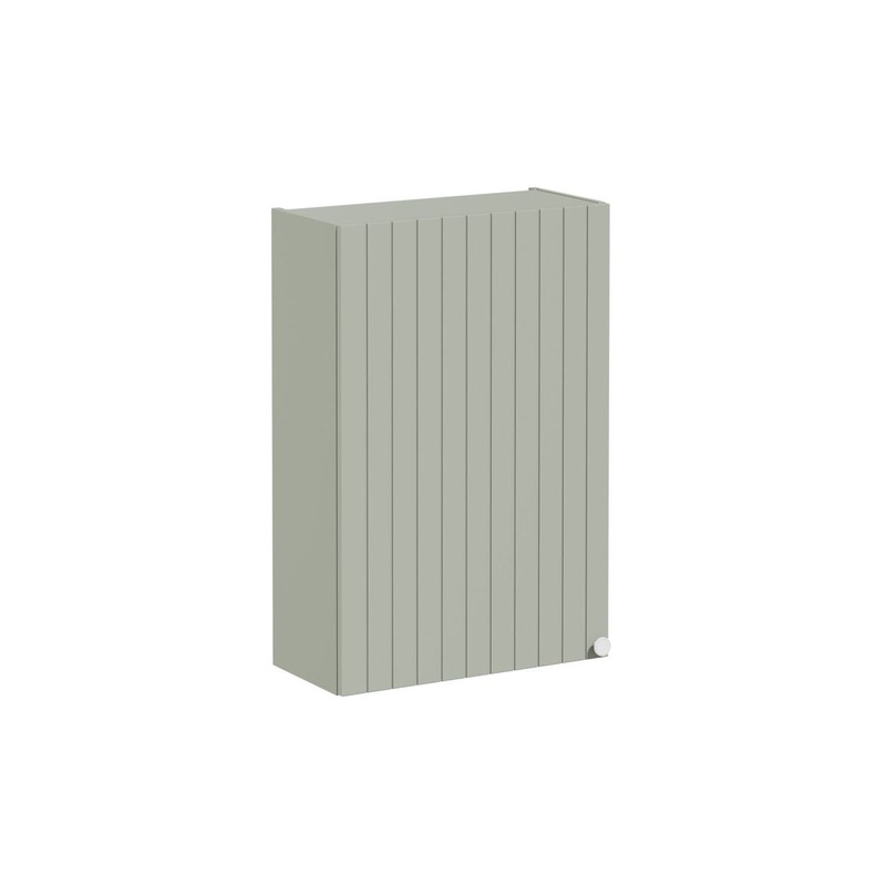 VitrA Root Groove 60cm 1 Door Upper/Wall Unit (LH Hinge) – Matt Retro Green