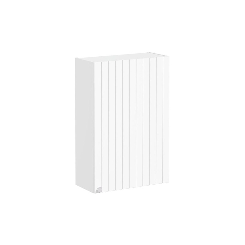 VitrA Root Groove 60cm 1 Door Upper/Wall Unit (RH Hinge) – Matt White