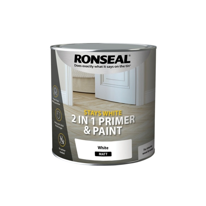 Ronseal Stays White 2in1 Primer & Paint