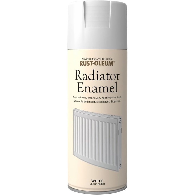 Rustoleum Rad Enamel White Gloss S/Pnt 400ml