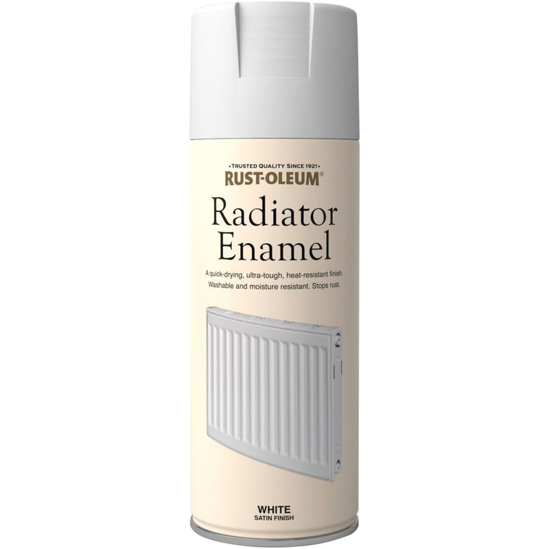 Rustoleum Rad Enamel White Satin S/Pnt 400ml