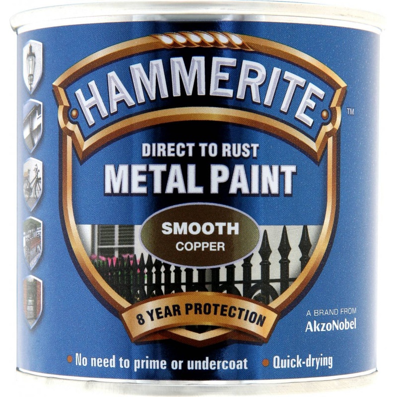 Hammerite Metal Paint Smooth 250ml Copper