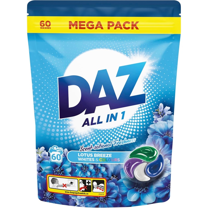 Daz Laundry Pods Lotus Breeze 60wsh