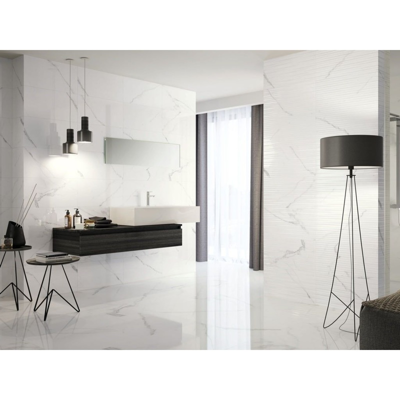 Johnson Tiles Glide White Carrara Multi Purpose Tile