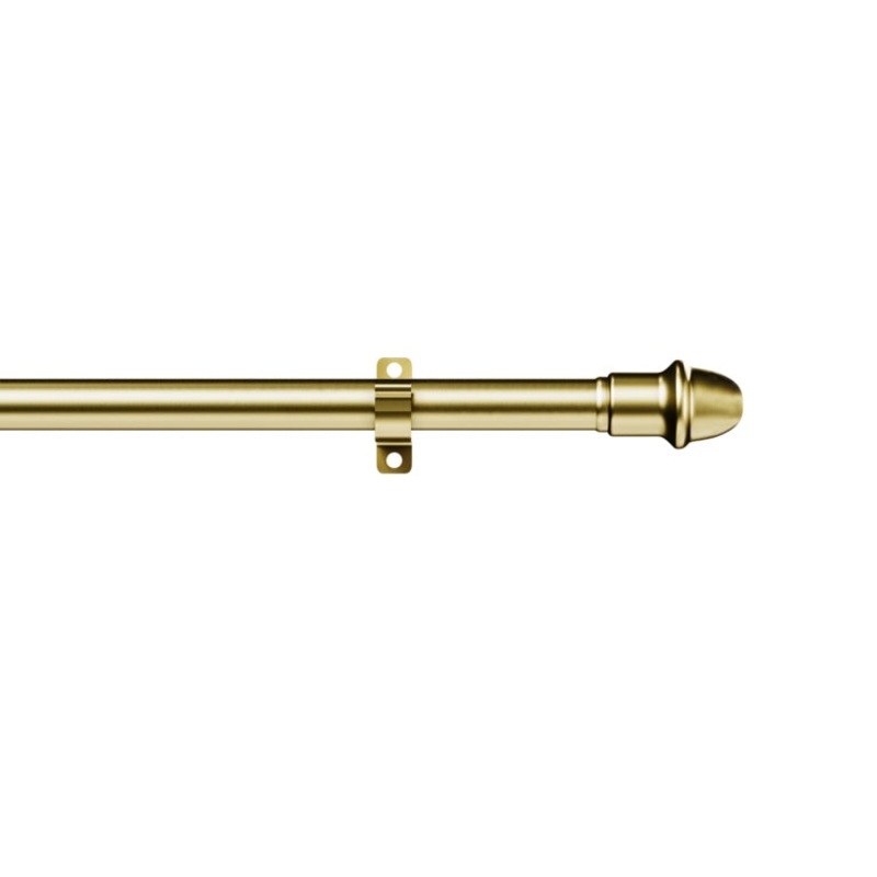 Woodside Extendable Metal Caf Rod  Brass 120-215cm 9-11mm