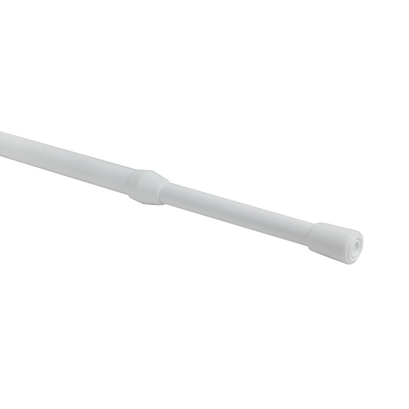 Woodside Extendable Metal Tension Rod White 100-150cm 10-13mm