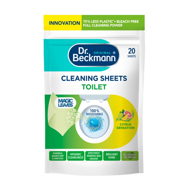 Dr Beckmann Toilet Cleaning Leaves 20 Sheets Citrus Sensation