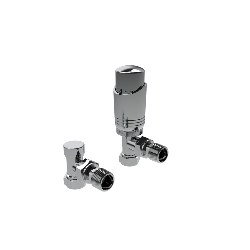 Kartell Design Chrome Angled Twin Pack TRV 15mm
