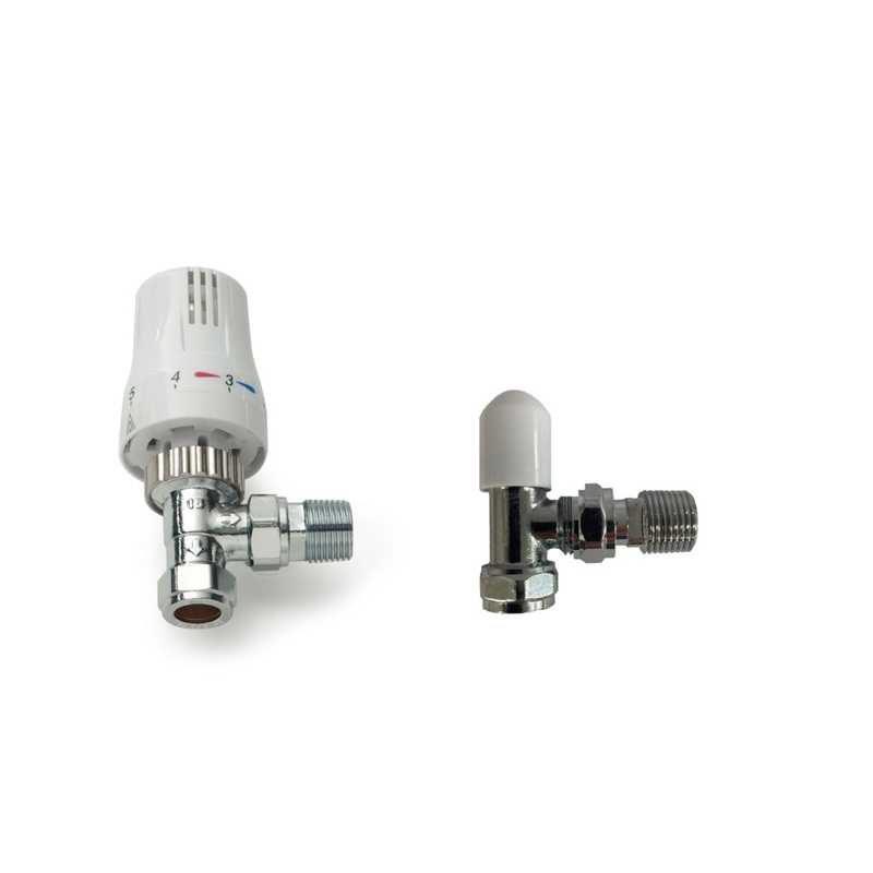Kartell Style Angled Twin Pack TRV & Lockshled 15mm