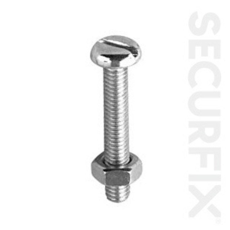 Securfix Pan Head Mach.Screw Zinc Plated M4X12