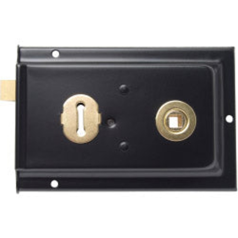 Sterling Rim Lock Black 6 x 4
