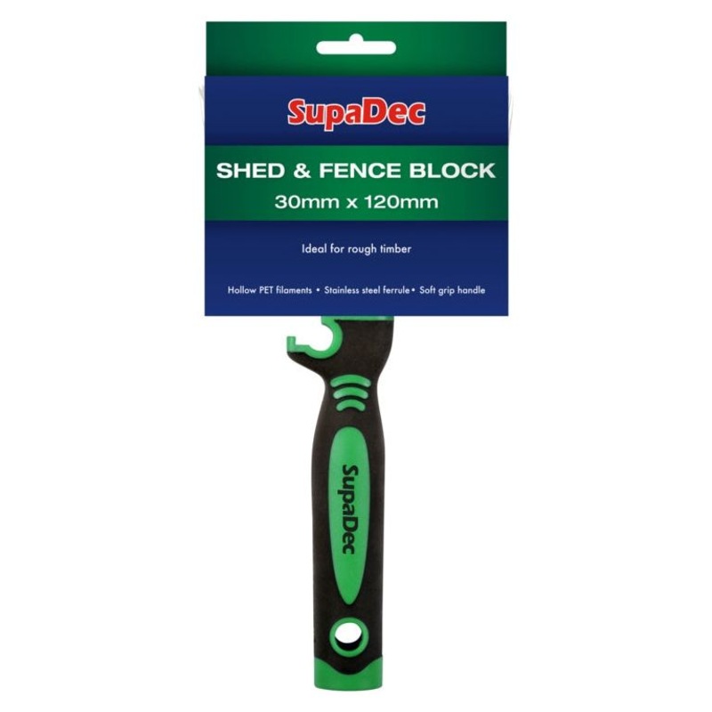 SupaDec Shed & Fence Block Brush (30mm x 120mm)