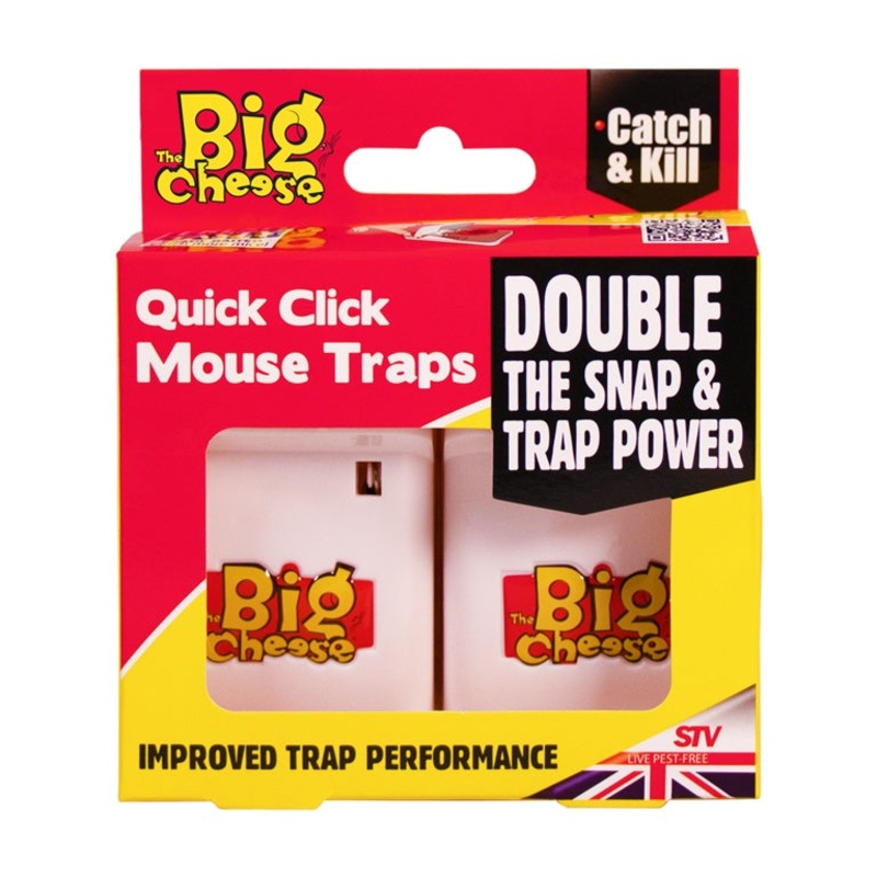 The Big Cheese Quick Click Mouse Traps  Pack of 2