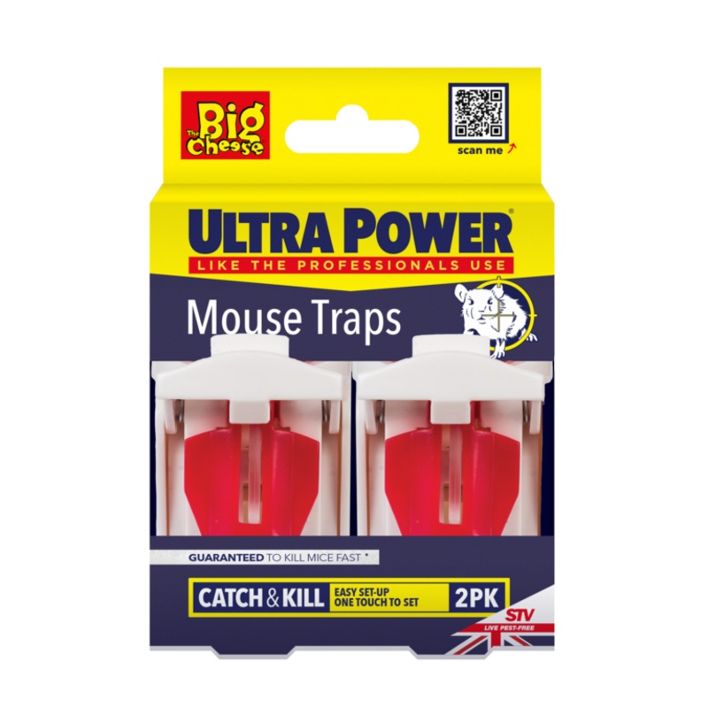 The Big Cheese Ultra Power Mouse Traps – Twin Pack