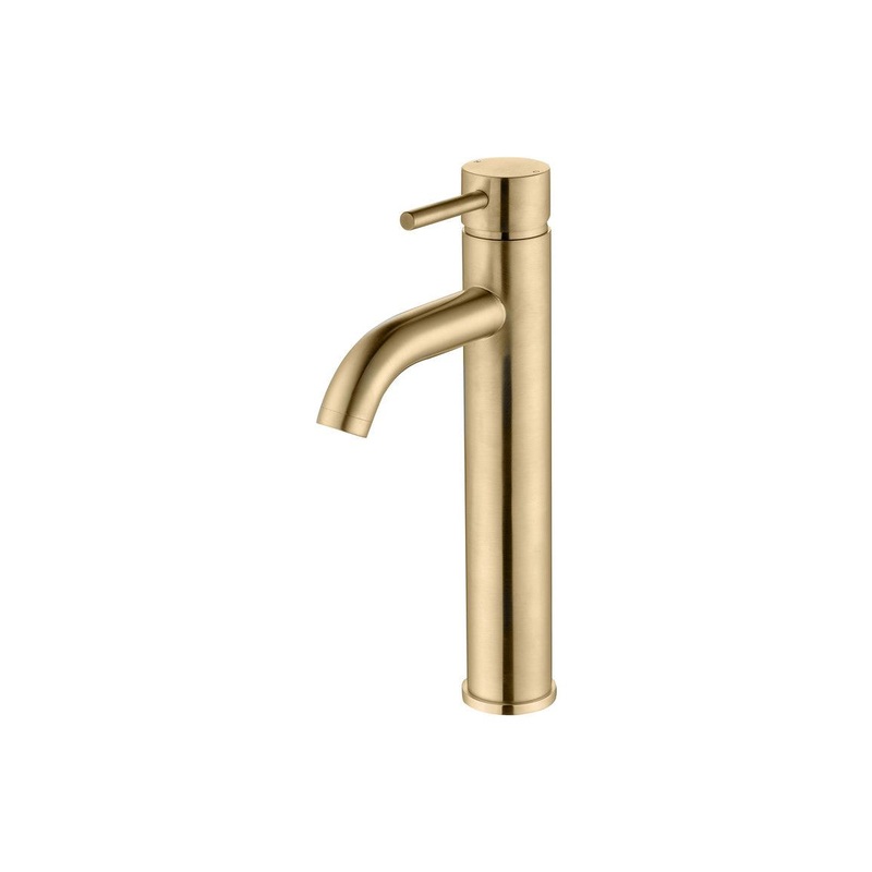 Berkley Tall Basin Mixer – Brushed Brass