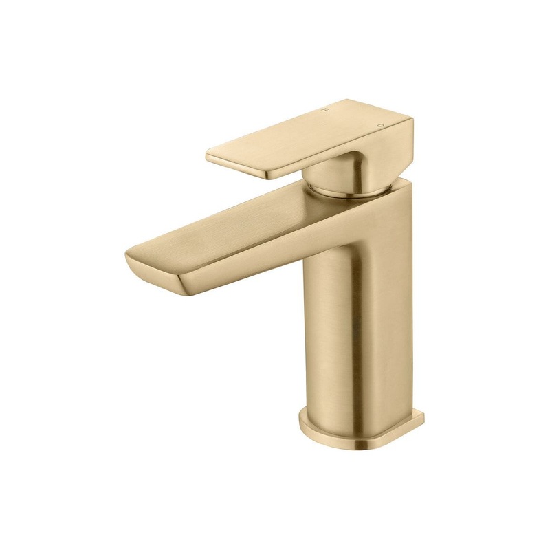 Fegge Basin Mixer & Waste – Brushed Brass